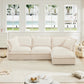 Teodor Slipcovered Sectional in Chenille Cream