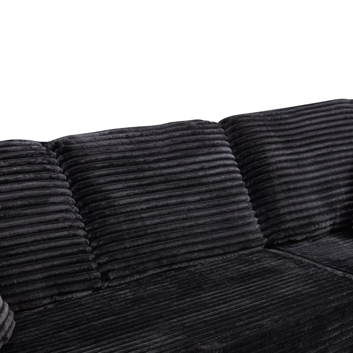 Emberly Modular Sectional Sofa Black R-Shape