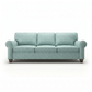Augusta Sofa – Made in USA, Custom Fabric Options, 83" Classic Design - Leslie Robins Egg - Fabric (6)