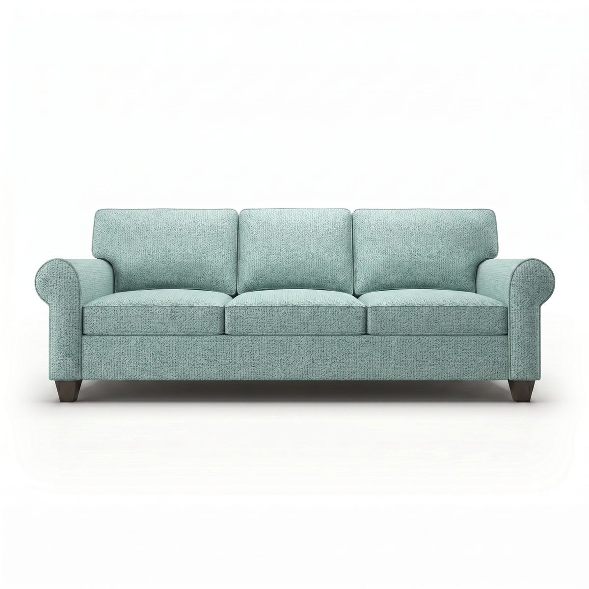Augusta Sofa – Made in USA, Custom Fabric Options, 83" Classic Design - Leslie Robins Egg - Fabric (6)