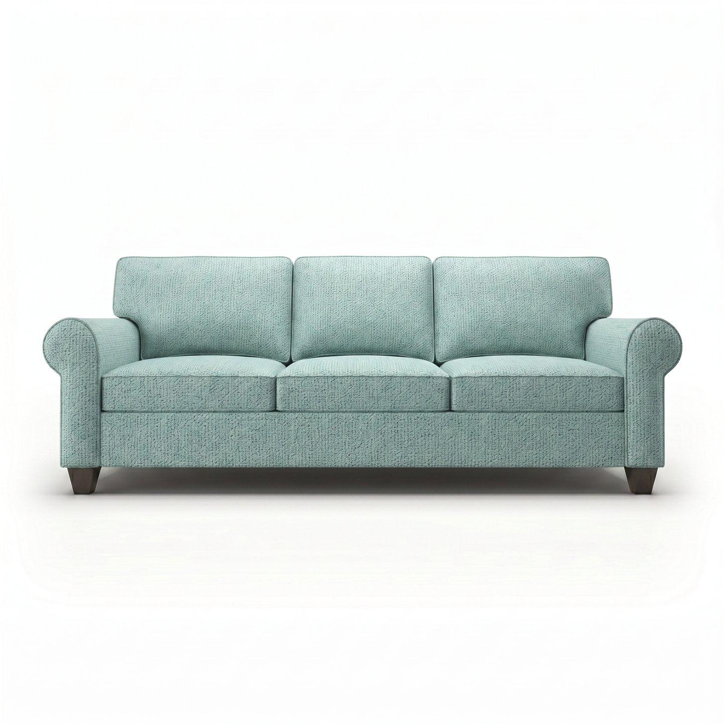 Augusta Sofa – Made in USA, Custom Fabric Options, 83" Classic Design - Leslie Robins Egg - Fabric (6)