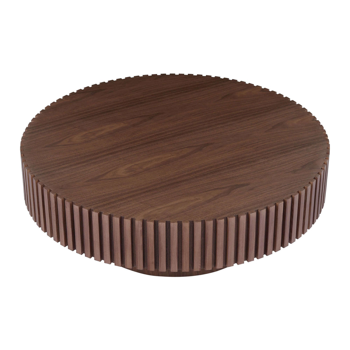 Contemporary Round Coffee Table 39" – in room setting