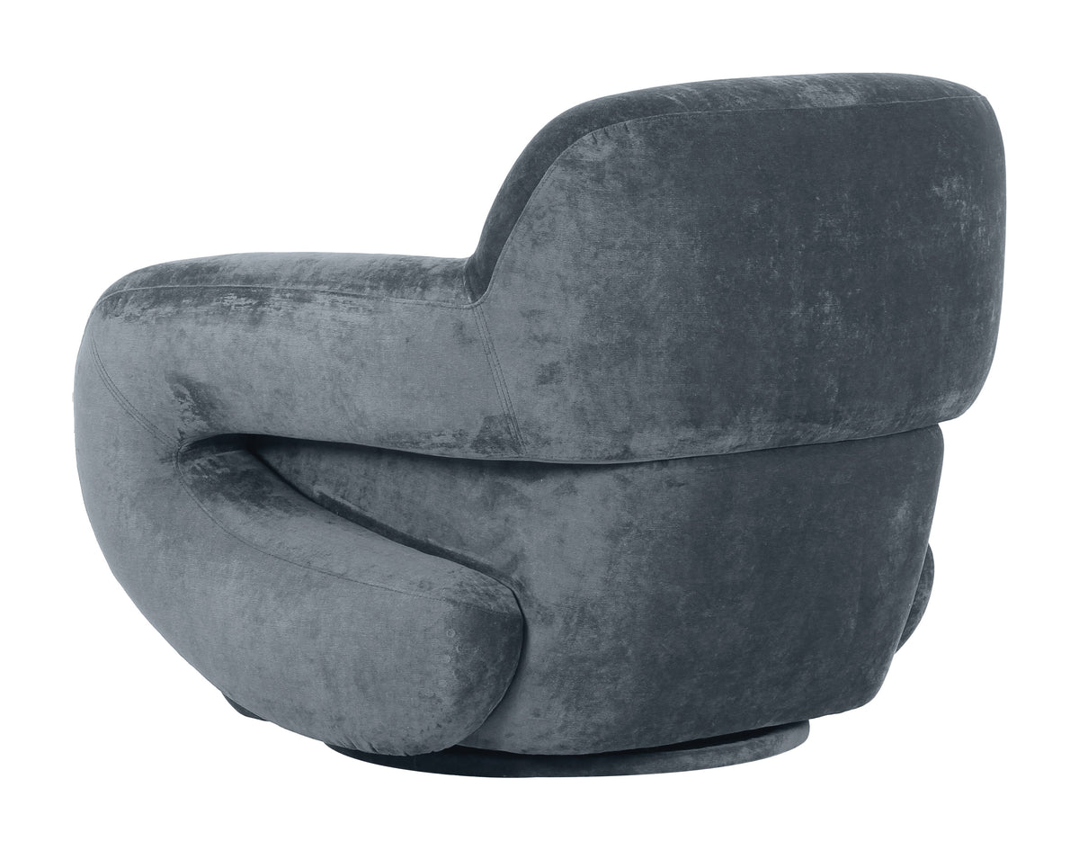 Boble Storm Gray Swivel Chair