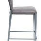 Freesia Barstool (Set of 2) in Charcoal Gray