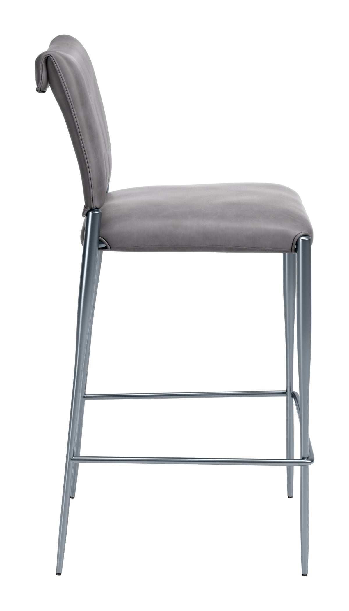 Freesia Barstool (Set of 2) in Charcoal Gray