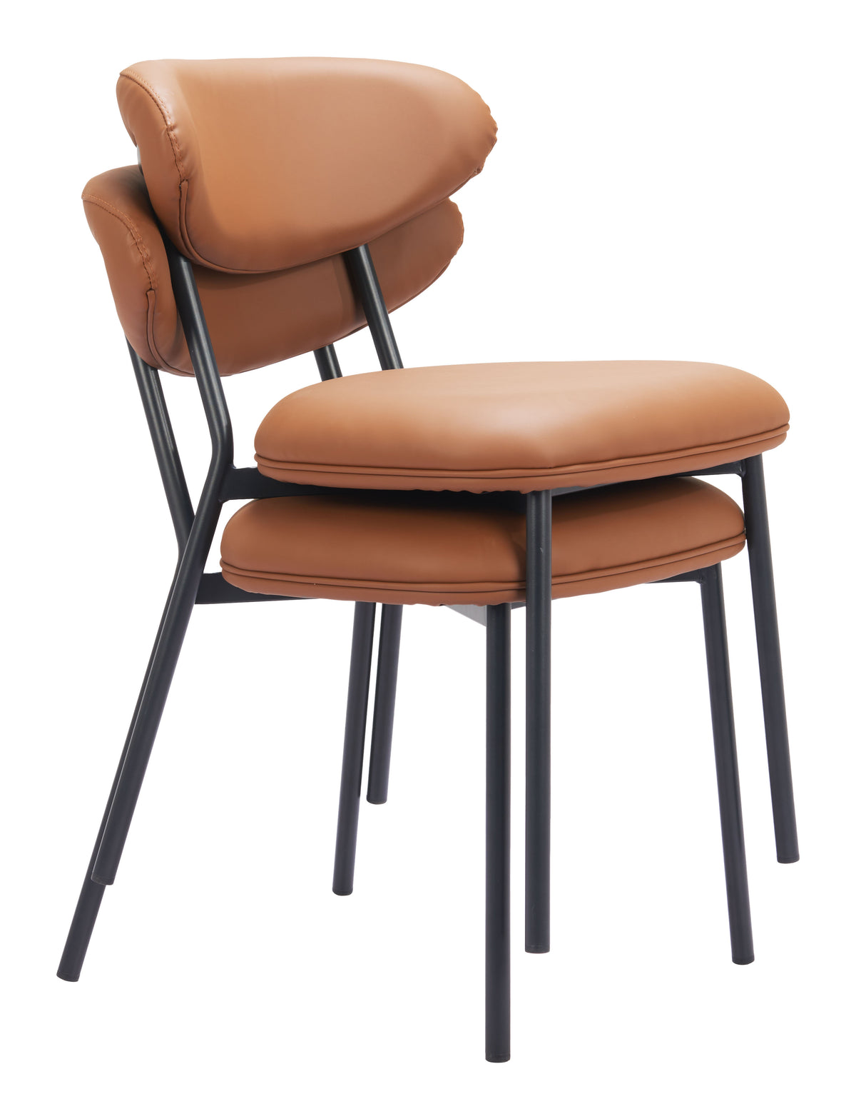 Rorun Brown Dining Chair (Set of 4)