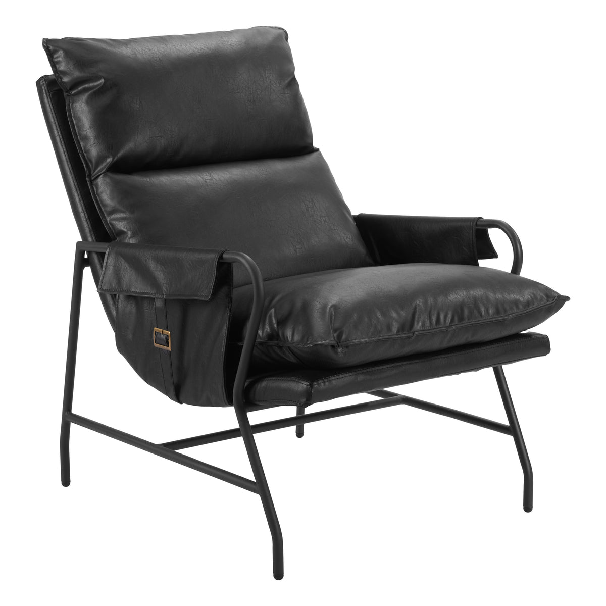 Halaus Black Accent Chair