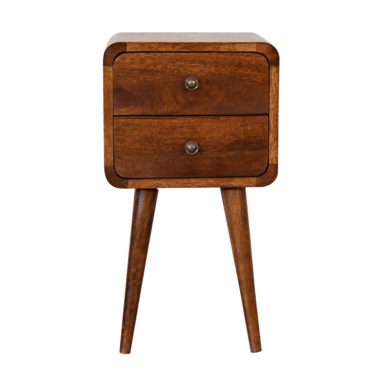 Sabine Beige Brown Wood Nightstand – 11.8" Nightstand