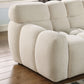 Modern Marshmallow Tufted Boucle Fabric Sofa (2 Sizes - 3 Colors)