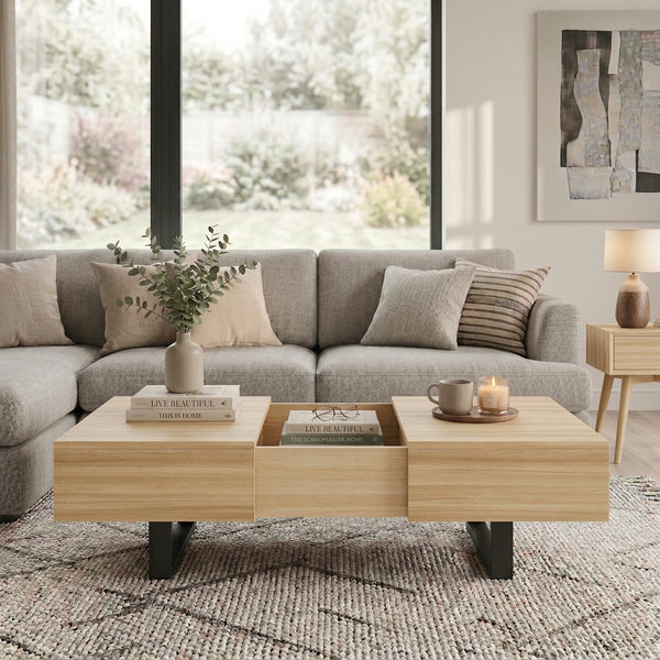 Larchmont Natural Sliding-Top Coffee Table – 42.8