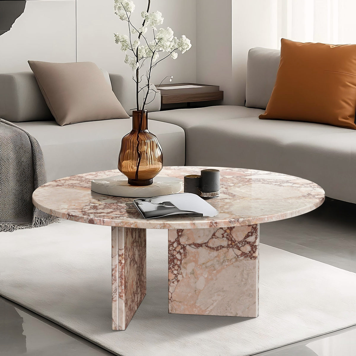 Vesna Marble Round Coffee Table