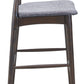 Tuzka Gray & Espresso Barstool (Set of 2)