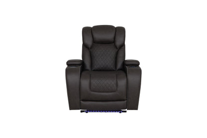 Wendell Dark Gray Microfiber Recliner – 39" Recliner