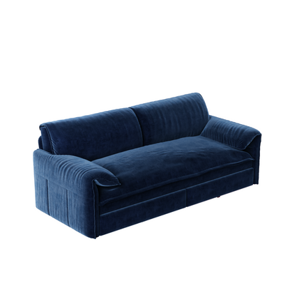 Haverly Convertible Sofa Bed – 66" Velvet Queen Sleeper