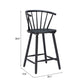 Stenger Counter Stool (Set of 2) in Black