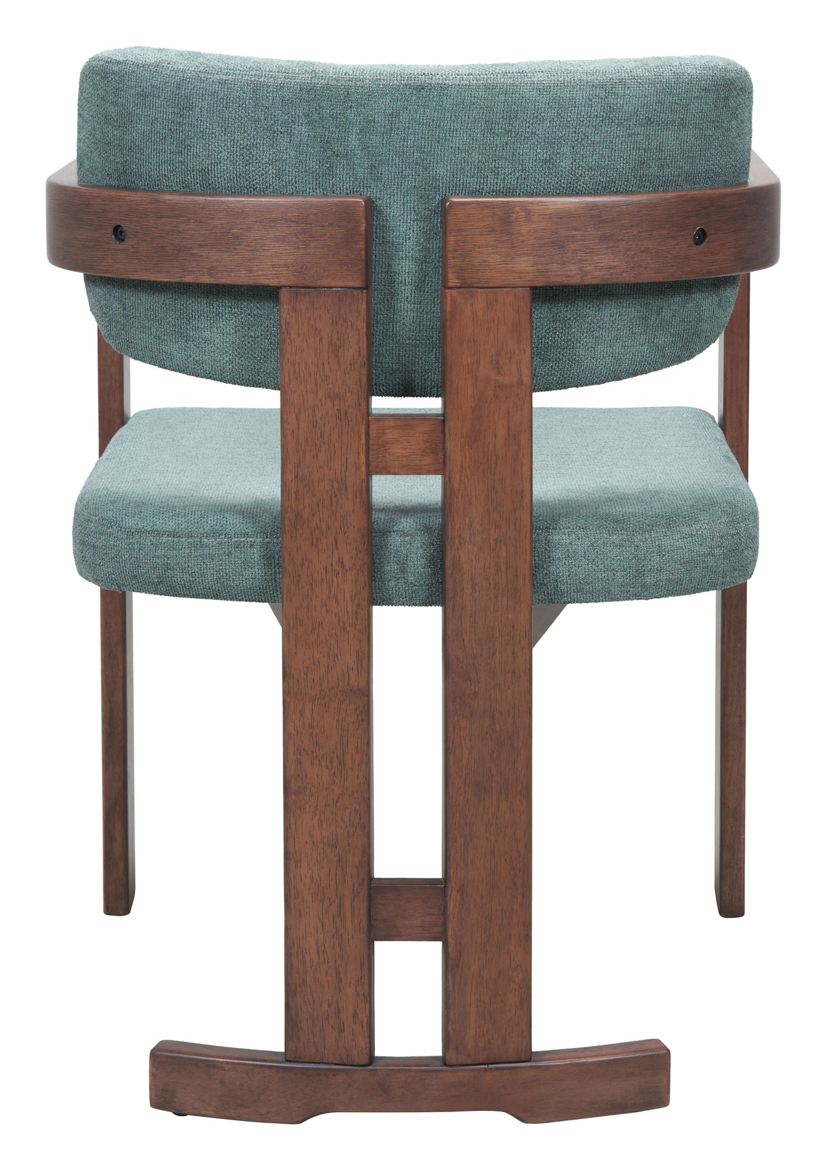 Poly Moss Gray & Walnut Dining Chair