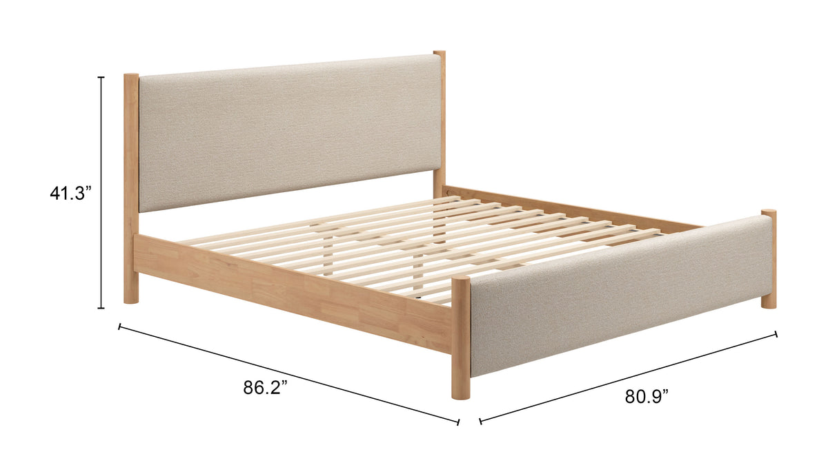 Hadi Beige & Natural King Bed