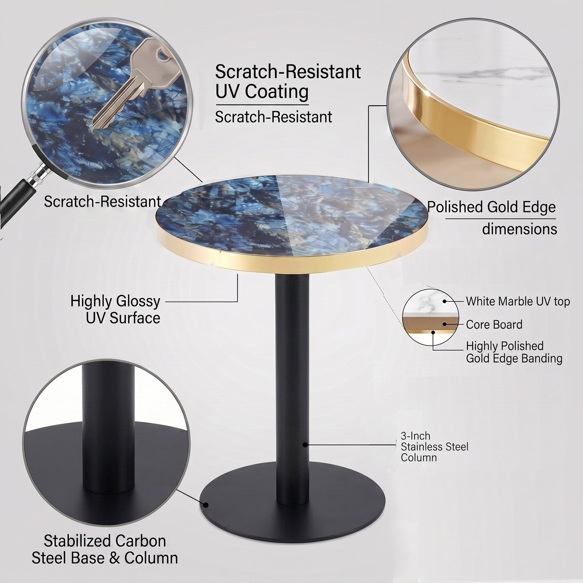 Cosima Round Bistro Table