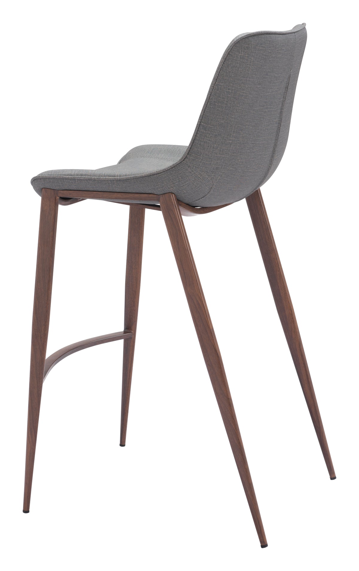 Magnus Barstool (Set of 2) in Slate Gray & Walnut