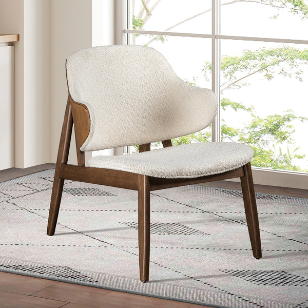 Arbor Beige Boucle Wingback Accent Chair – 23