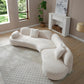 Meryl Curved Boucle Sofa