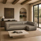 Lukas 2-piece sectional with right-facing chaise in taupe