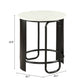 Obel White & Black Side Table