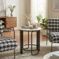 Obel White & Black Side Table