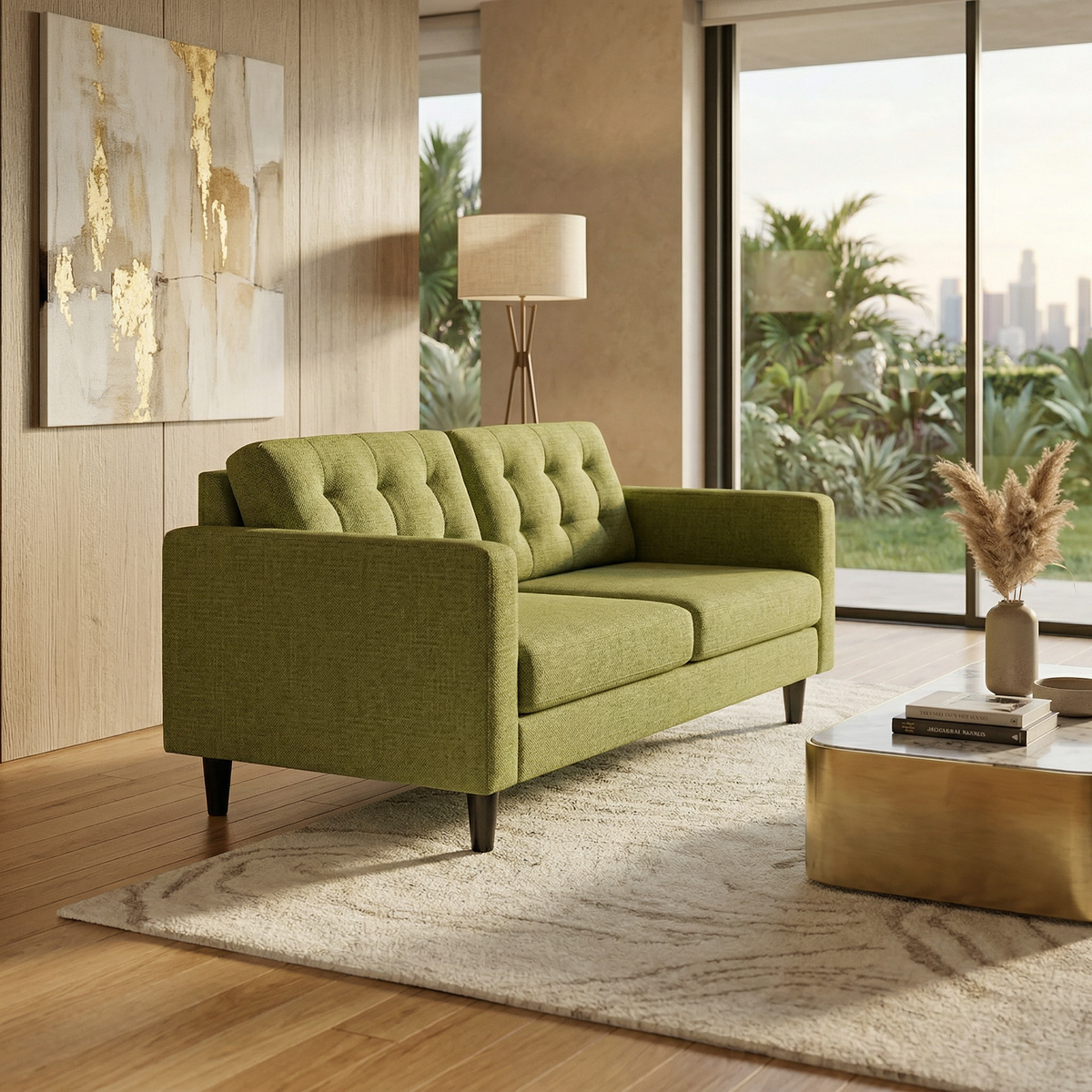 Talmadge Velvet Sofa – 92" Classic American Sofa - Notion Appletini - Fabric (8)