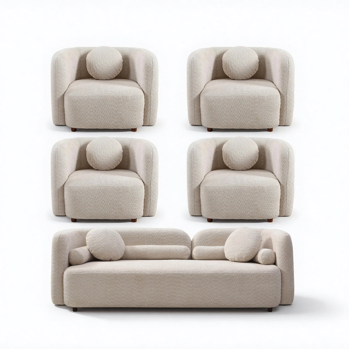 Gethin Boucle Sofa Set