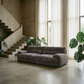 Cadenza Contemporary Gray Corduroy Sofa – Modern Oversized Corduroy Couch (2 Sizes)