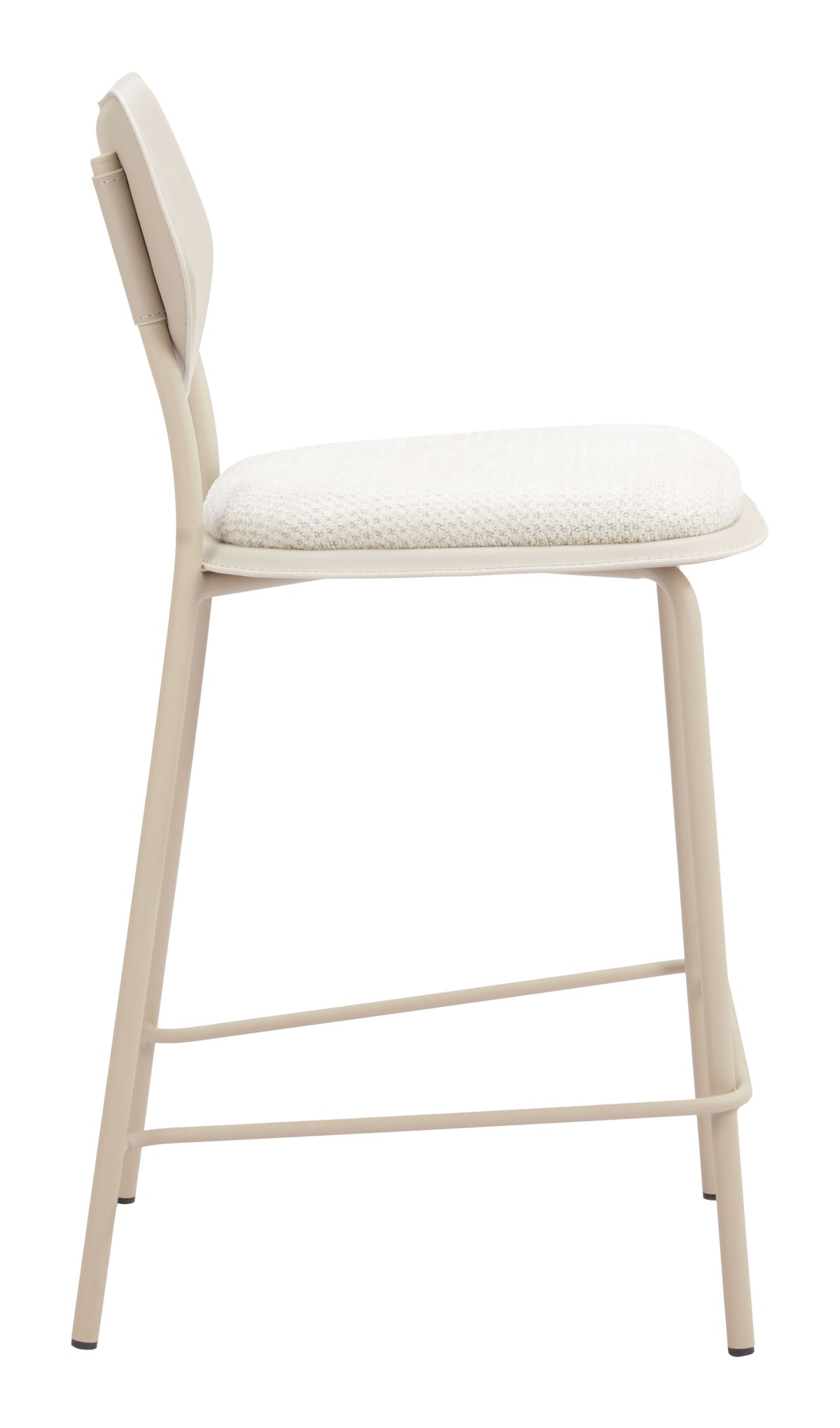 Zeal Light Gray & Beige Counter Stool (Set of 4)