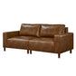 Callahan Sofa & Loveseat Set – Brown PU Leather, 2-Piece – view 10
