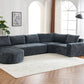 Callan Oversized Modular Sectional Sofa – 139" U-Shaped Chenille Sofa – view 11
