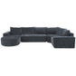 Callan Oversized Modular Sectional Sofa – 139" U-Shaped Chenille Sofa – view 19