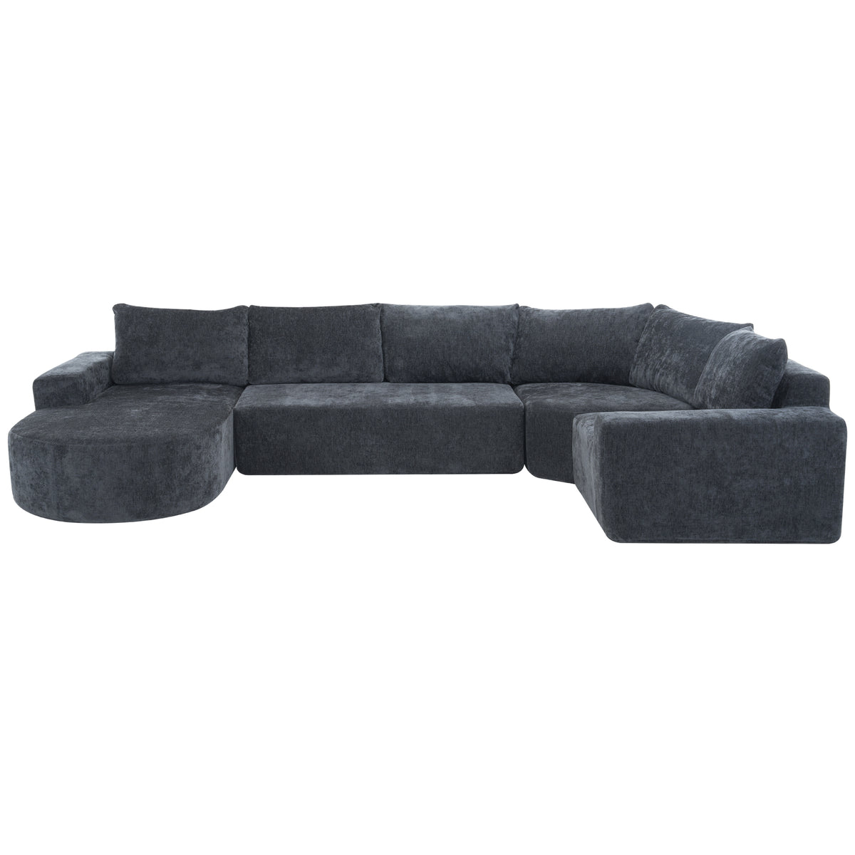 Callan Oversized Modular Sectional Sofa – 139" U-Shaped Chenille Sofa – view 19