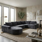 Callan Oversized Modular Sectional Sofa – 139" U-Shaped Chenille Sofa – view 2