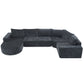 Callan Oversized Modular Sectional Sofa – 139" U-Shaped Chenille Sofa – view 20