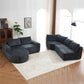Callan Oversized Modular Sectional Sofa – 139" U-Shaped Chenille Sofa – view 7