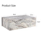 Callan Stone-Pattern Coffee Table – 39" Grey MDF Accent Table – view 5