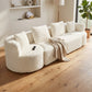 Callisto Bubble Velvet Modular Sofa – 137.8" Low-Profile Sectional – view 3