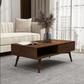 Caroline MCM Teak Solid Wood Coffee Table 48" - Revel Sofa 