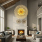 Cavell Crystal Chandelier – 63" Gold Dandelion Sputnik Chandelier – view 7
