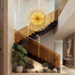 Cavell Crystal Chandelier – 63" Gold Dandelion Sputnik Chandelier – view 8