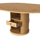 Cavell Oak Extendable Oval Dining Table – 59" Two-Tier Storage Dining Table – view 18