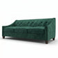 Berlin Classic Sofa – 87" American-Made 3-Seat Sofa - Velvet Antique Kelly Green - Velvet (5)