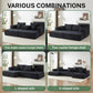 Sorrel U-Shaped Modular Sofa - Black (5)