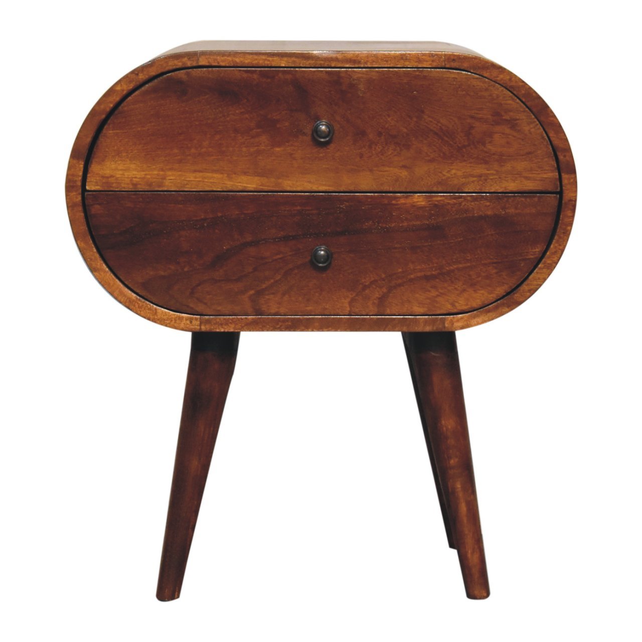 Perrin Brown Solid Wood Nightstand – 21.6" Nightstand