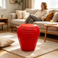 Lark Fruit Stool in Strawberry