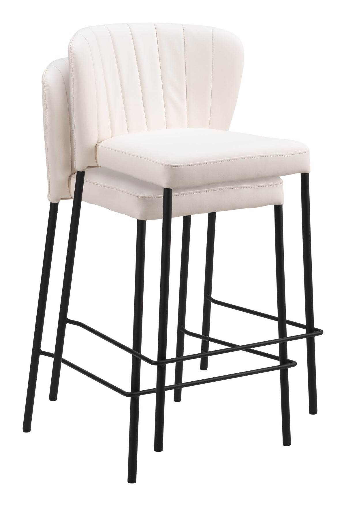 Linz Counter Stool (Set of 2) in Cream